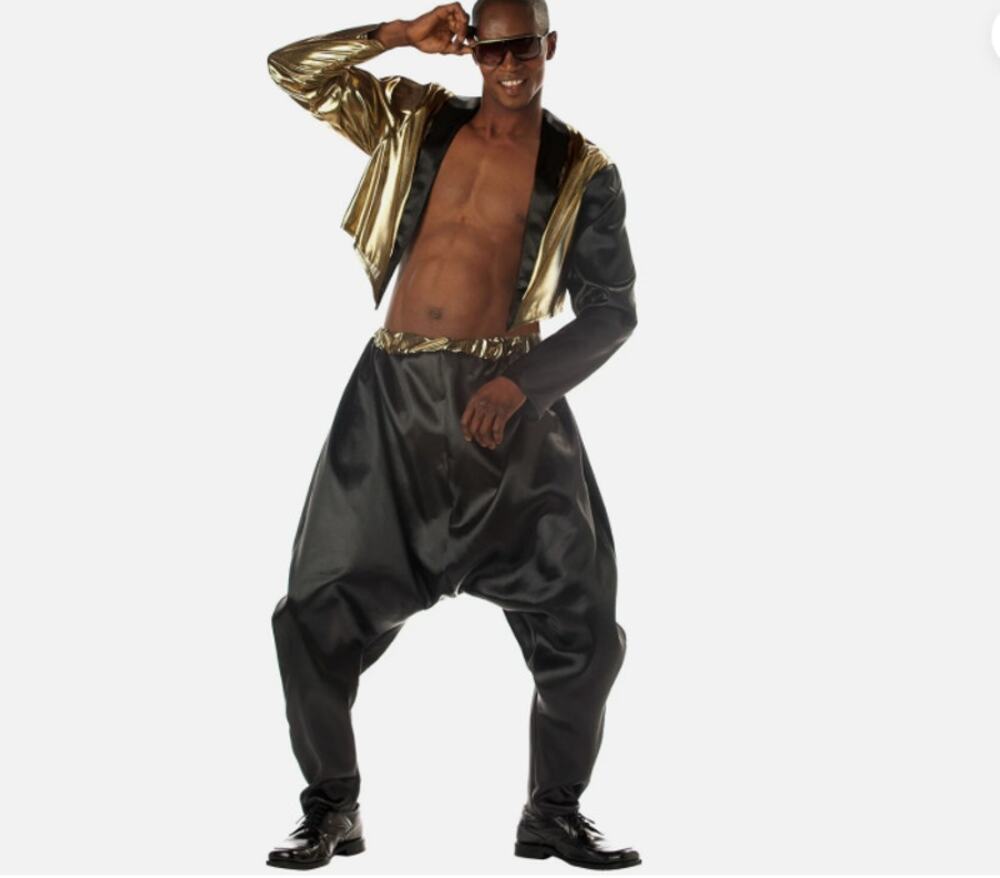 Old School Rapper MC Hammer Men's Adult Costume Small 38-42